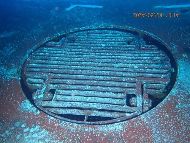 Sea chest gratings after cleaning
