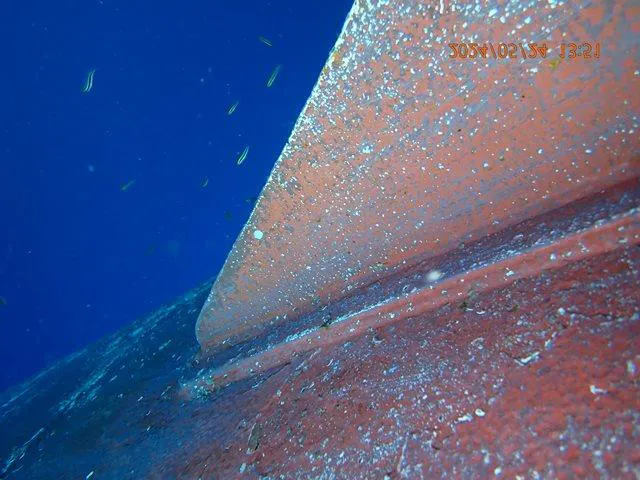 Starboard midship after cleaning